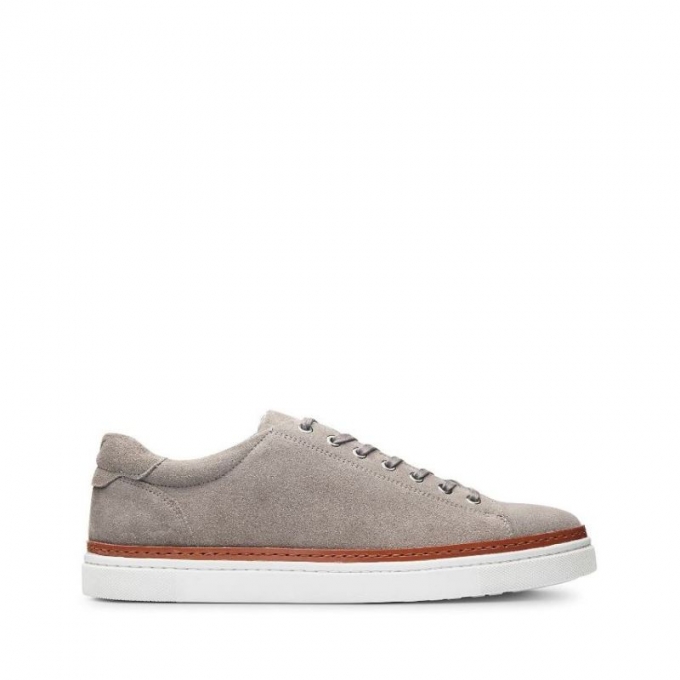 WOLVERINE CANADA MEN'S BLVD LOW SNEAKER-Gray Suede