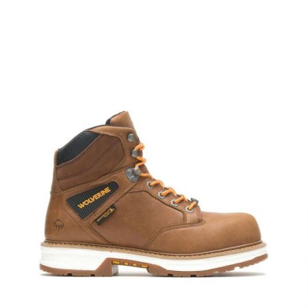 WOLVERINE CANADA MEN'S HELLCAT ULTRASPRING 6" WORK BOOT-Beeswax