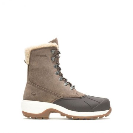 WOLVERINE CANADA WOMEN'S FROST INSULATED TALL BOOT-Beige Suede