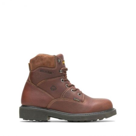 WOLVERINE CANADA MEN'S TREMOR DURASHOCKS 6" WORK BOOT-Brown