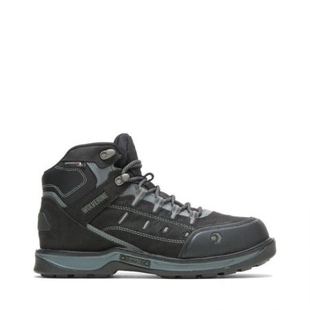 WOLVERINE CANADA MEN'S EDGE LX EPX WATERPROOF CARBONMAX WORK BOOT-Black/Grey