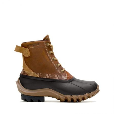 WOLVERINE CANADA WOMEN'S TORRENT WATERPROOF DUCK BOOT-Cognac