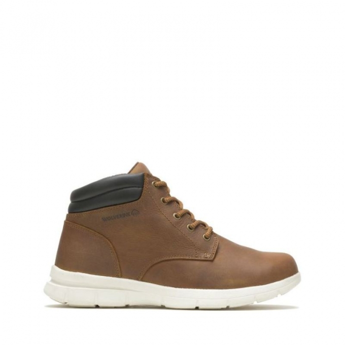 WOLVERINE CANADA MEN'S KARLIN CHUKKA BOOT-Brown