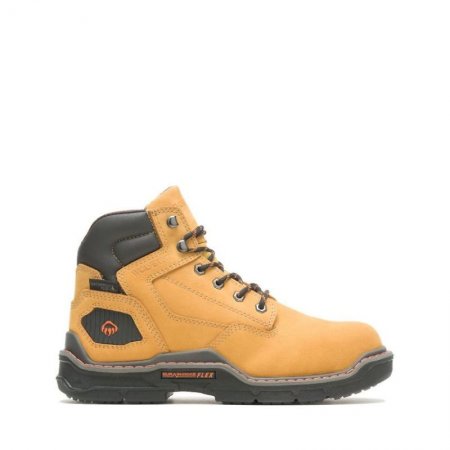 WOLVERINE CANADA MEN'S RAIDER DURASHOCKS INSULATED 6" CARBONMAX BOOT-Wheat