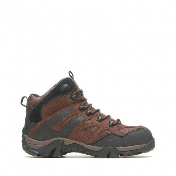 WOLVERINE CANADA MEN'S WILDERNESS COMPOSITE TOE BOOT-Brown