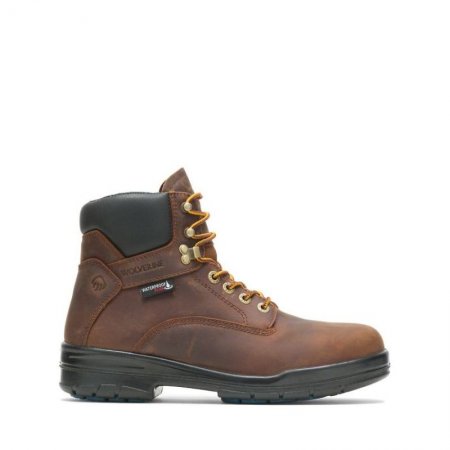 WOLVERINE CANADA MEN'S DURASHOCKS SR 6" STEEL TOE BOOT-Dark Brown