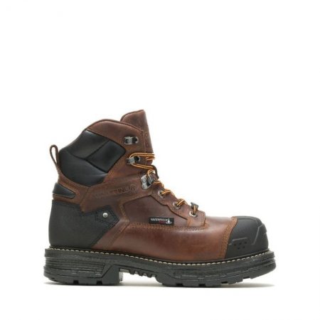 WOLVERINE CANADA MEN'S HELLCAT ULTRASPRING HEAVY DUTY 6" CARBONMAX WORK BOOT-Tobacco