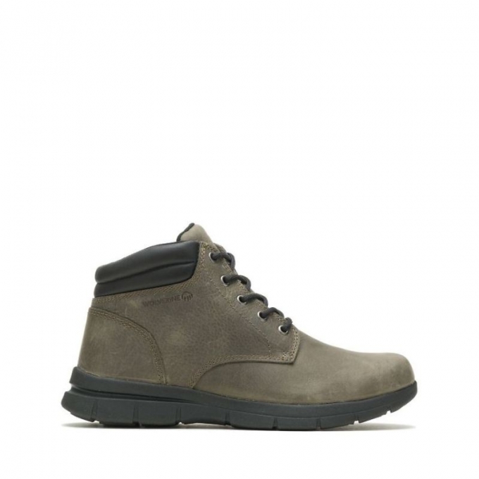 WOLVERINE CANADA MEN'S KARLIN CHUKKA BOOT-Charcoal Grey