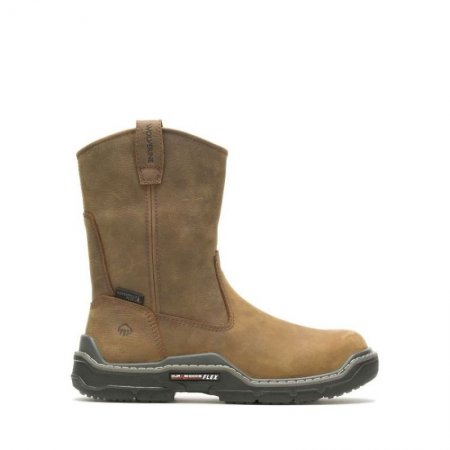 WOLVERINE CANADA MEN'S RAIDER DURASHOCKS WATERPROOF CARBONMAX WELLINGTON-Brown