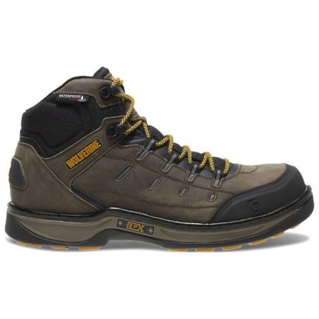 WOLVERINE CANADA MEN'S EDGE LX EPX WATERPROOF CARBONMAX WORK BOOT-Taupe/Yellow