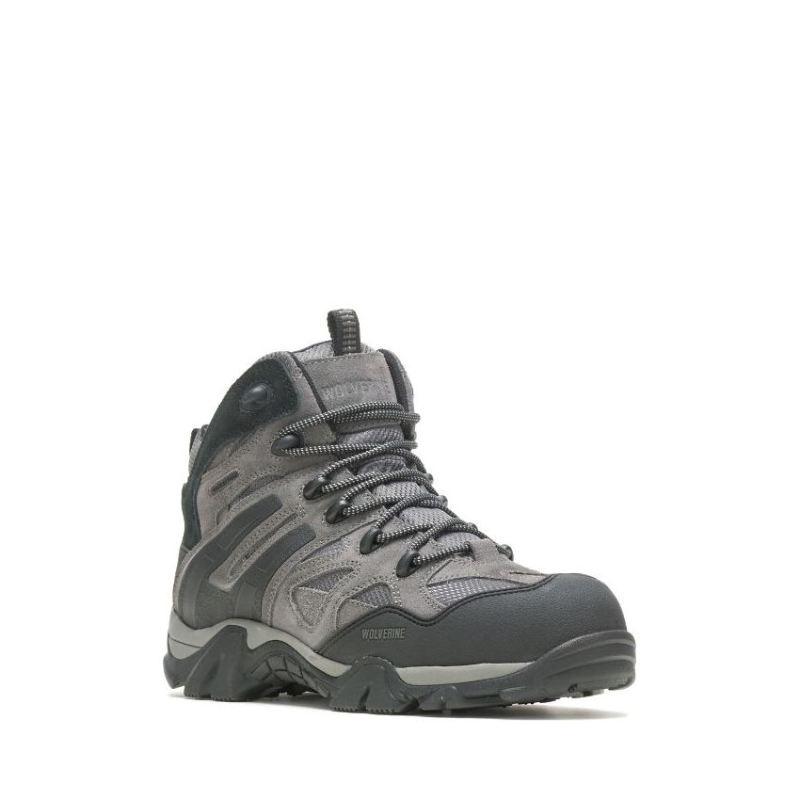WOLVERINE CANADA MEN'S WILDERNESS COMPOSITE TOE BOOT-Charcoal Grey