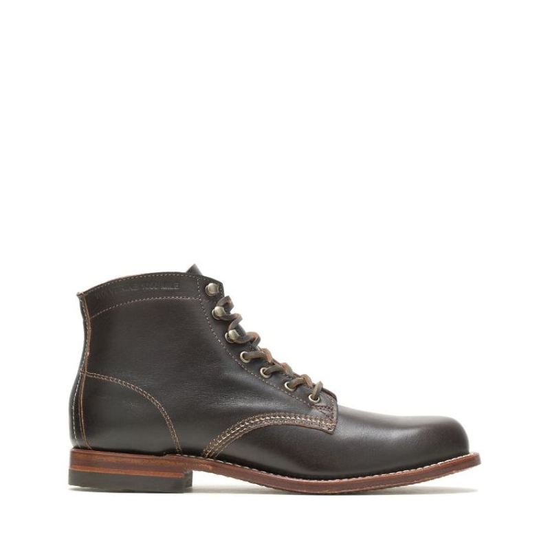 WOLVERINE CANADA MEN'S LUX - 1000 MILE PLAIN-TOE ORIGINAL BOOT-Arabica ...