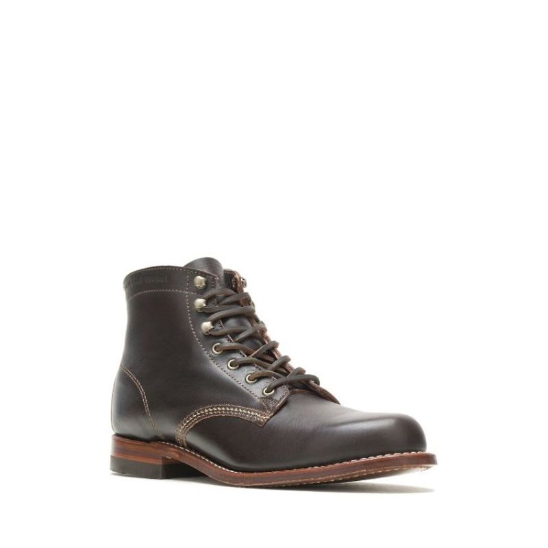 WOLVERINE CANADA MEN'S LUX - 1000 MILE PLAIN-TOE ORIGINAL BOOT-Arabica ...